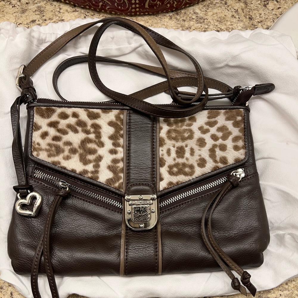 FASHIONISTA DIVA Calf Hair & Leather Crossbody Bag